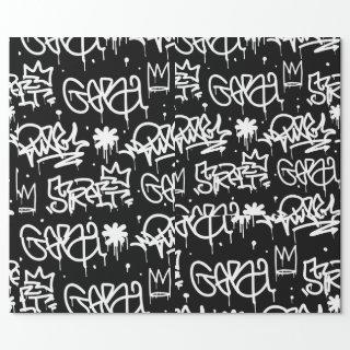 Black and White Graffiti pattern