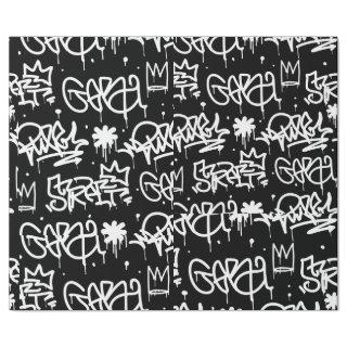 Black and White Graffiti pattern