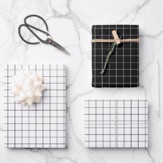 Black And White Grid  Sheets