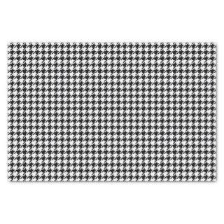 Black and White Houndstooth by Shirley Taylor  Tissue Paper