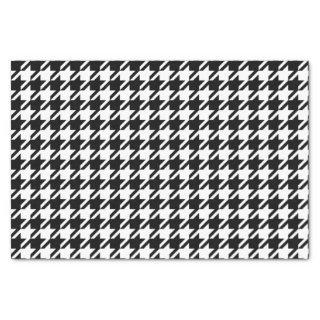 Black and White Houndstooth Pattern Tissue Paper