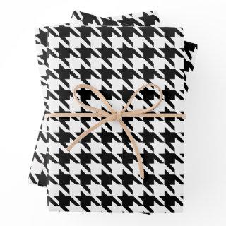 Black and White Houndstooth Pattern  Sheets