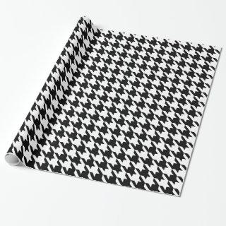 Black and White Large Houndstooth Pattern