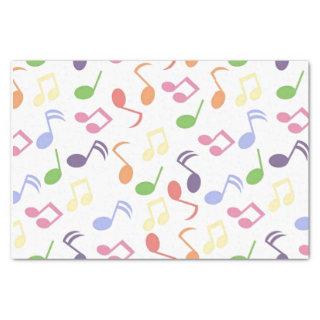 Black and White music note Pattern musician   Tissue Paper