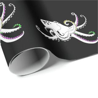 Black and White Octopus Cool Colorful Tentacles