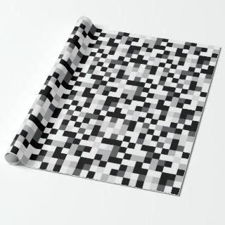 Black and White Pixel Design