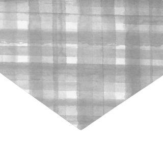 Black and White Plaid Pattern Tissue Paper