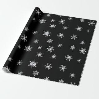 Black and White Snowflakes Christmas