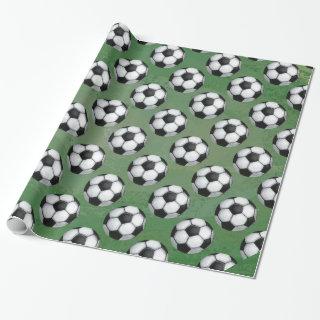 Black and White Soccer Ball Pattern