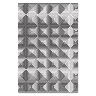 Black and White square seamless geometric pattern Tissue Paper