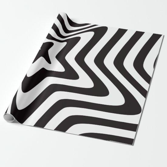 black and white star illusion