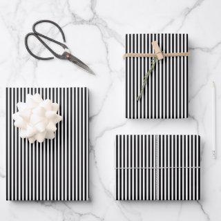 Black and white striped  sheets