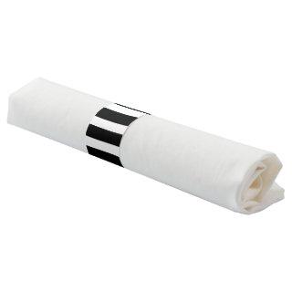 Black and White Stripes Napkin Bands