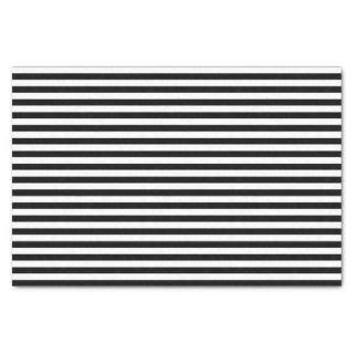 Black and White Stripes Tissue Paper