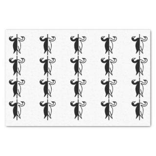 Black and White Swans Tissue Paper