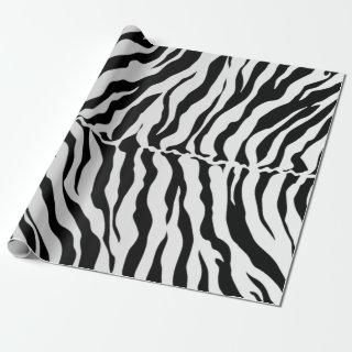 Black And White Tiger Stripes Animal Print