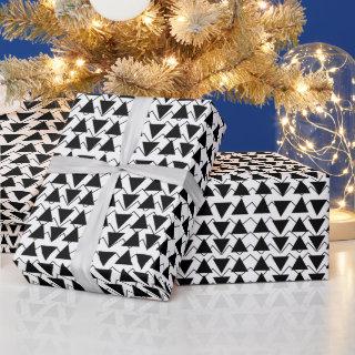 Black and White Triangle Stripes