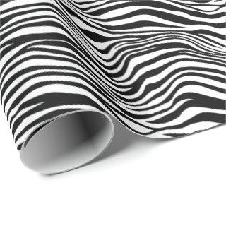 Black and White Zebra Print Stripes