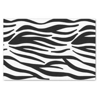 Black and White Zebra Stripes Tissue Paper