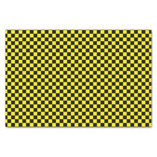 Black and Yellow Checker Board | DIY Color Tissue Paper