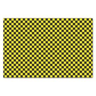 Black and Yellow Checker Board | DIY Color Tissue Paper