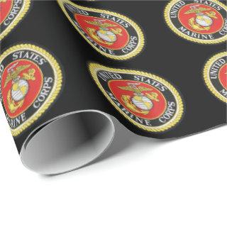 Black Background Official Seal - US Marine Corps