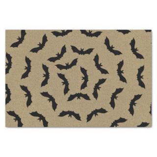 Black Bat Rustic Kraft Halloween Party Tissue Paper