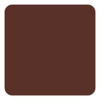 Black bean (solid color) square sticker
