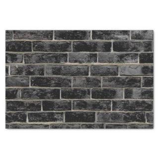 Black Brick Wall Pattern Tissue Paper