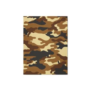 Black, brown camouflage, graphic design 016. canvas print