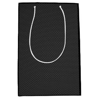 Black Carbon Fiber Style Print Background Medium Gift Bag