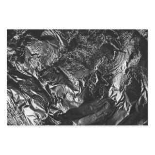 Black crumpled
