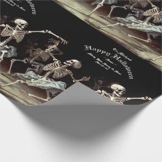 Black Death Dancing Skeletons Halloween