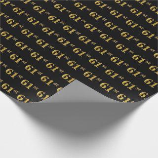 Black, Faux Gold 61st (Sixty-First) Event