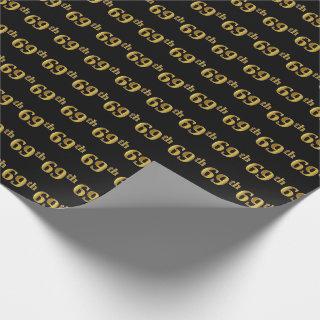 Black, Faux Gold 69th (Sixty-Ninth) Event