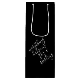 Black Funny Wine Pun Wine Gift Bag
