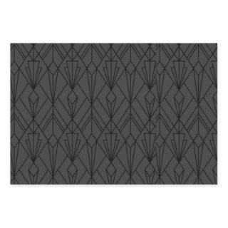 Black geometric art deco vintage pattern  sheets