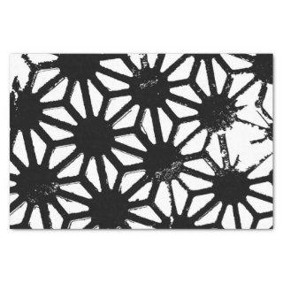 Black geometric pattern tissue paper
