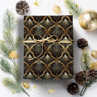 Black Gold Christmas Pattern#31 ID1009