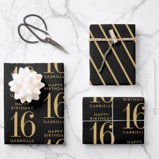 Black Gold Personalized Custom Age  Sheets