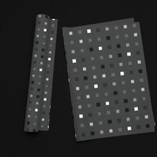 Black Gray Playful Pixel Seamless Pattern