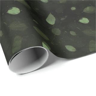 Black Green Organic Mulberry Pattern Elegant