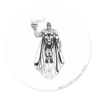 Black Hand with Skull 3 Classic Round Sticker
