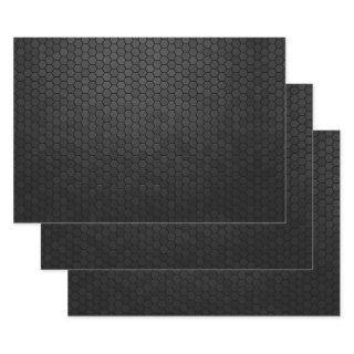 Black Hexagon Shape Design  Sheets