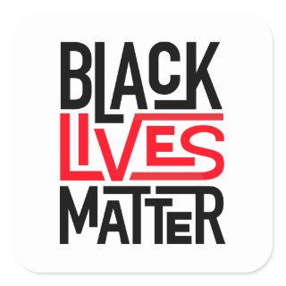 Black Lives Matter | Equal Rights Square Sticker