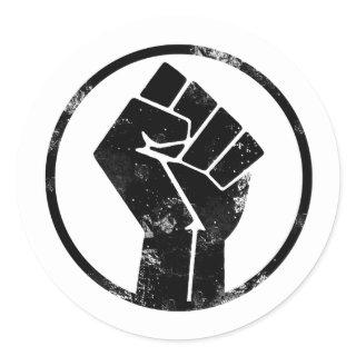 Black Lives Matter FIST 2 #BLM Classic Round Sticker