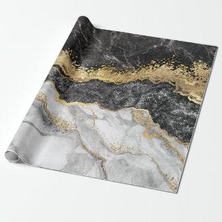 Black Marble with Gold Pretty