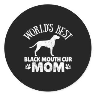 Black Mouth Cur Classic Round Sticker