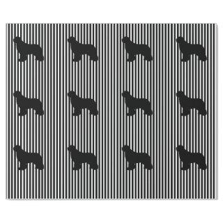 black multi Newfoundland Dog Gift Wrap