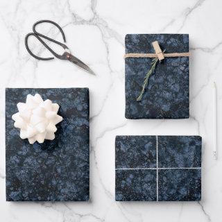 Black & Navy Blue Marble Texture  Sheets